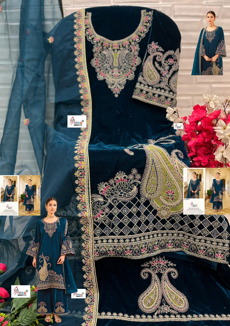 Shree Fabs K 5298 D 9000 Velvet Heavy Embroidery Worked Pakistani Suits