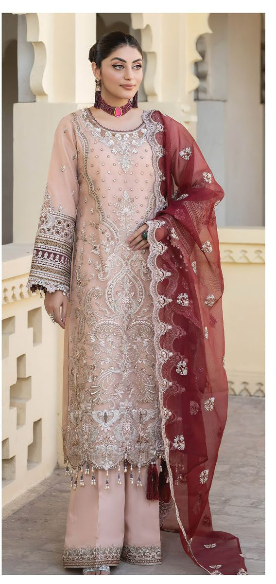 Al Khushbu Agha Noor 6003 Georgette With Heavy Embroidered Worked Pakistani Suits