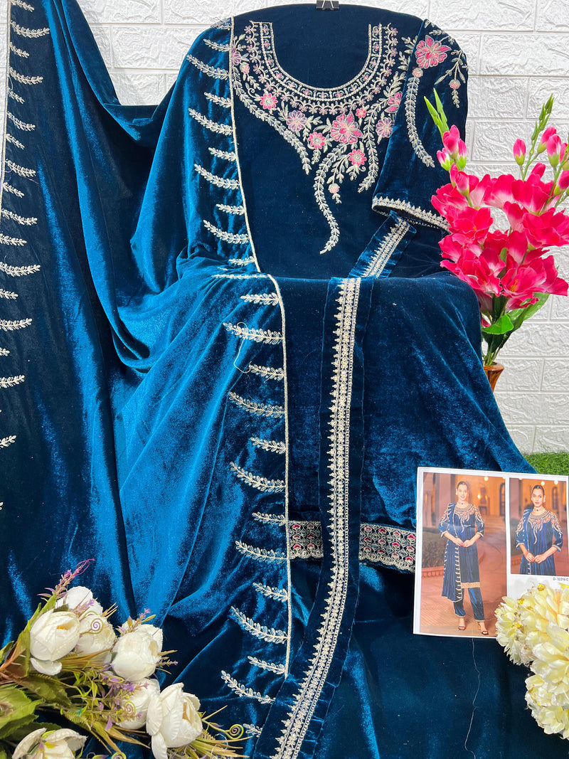 Deepsy Suits 32218 C Velvet With Heavy Embroidery Worked Pakistani Suits