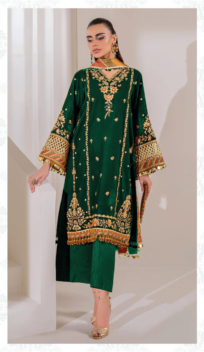 Deepsy Suits 32216 D Velvet With Heavy Embroidery Worked Pakistani Suits