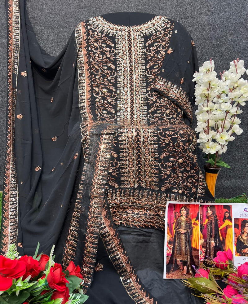 Al Khushbu 6010 Zahra Rubab Georgette With Heavy Embroidered Worked Pakistani Suits