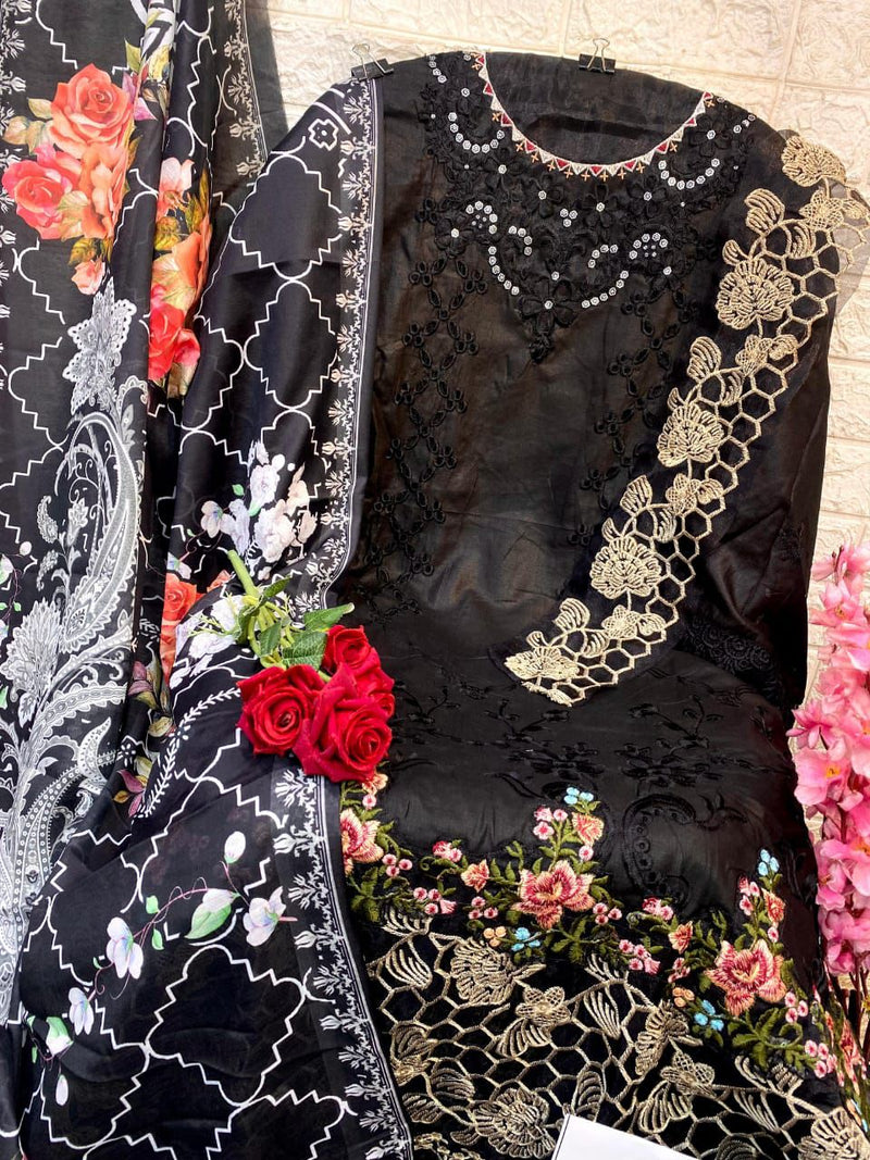 Florent 1011 Noor By Saadiaa Pure Cotton With Chikankari Embroidery Worked Pakistani Suits