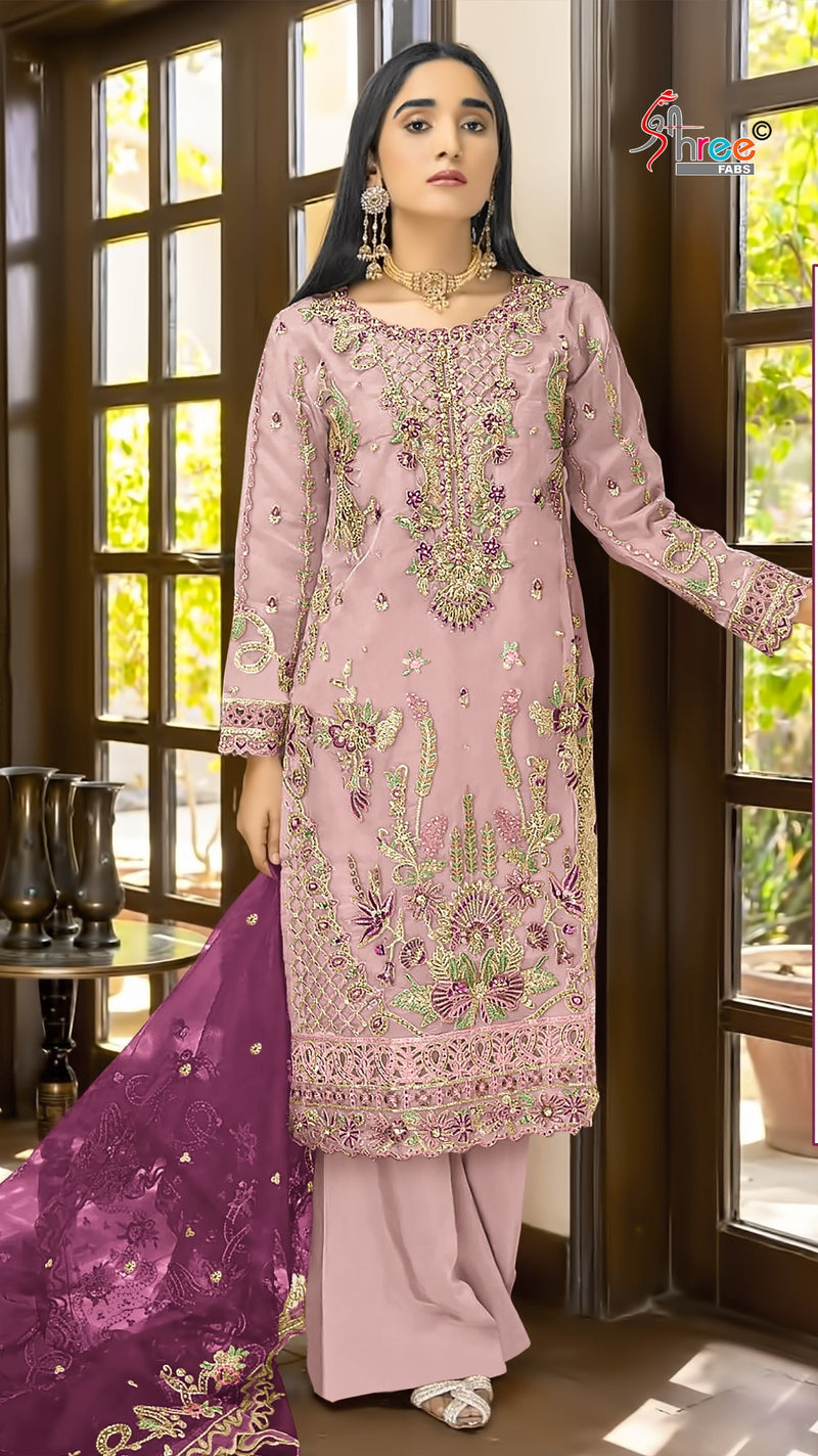 Shree Fabs K 1980 Heavy Organza With Heavy Embroidery With Hand Khatli Worked Pakistani Suits