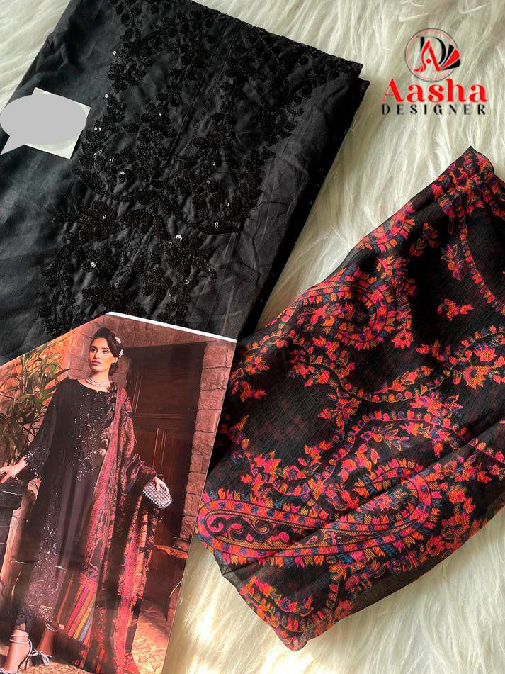 Aasha 1139 A Heavy Reyon With Self Embroidery Worked Casual Pakistani Suits