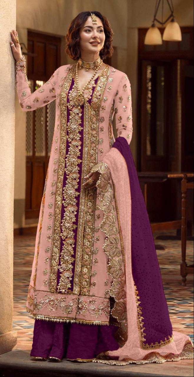 Ramsha R 548 Georgette Heavy Embroidery Worked Pakistani Suits