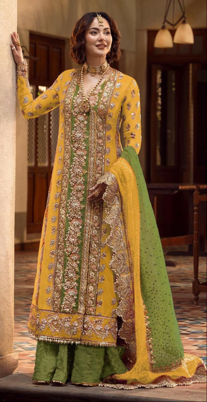 Ramsha R 548 Georgette Heavy Embroidery Worked Pakistani Suits