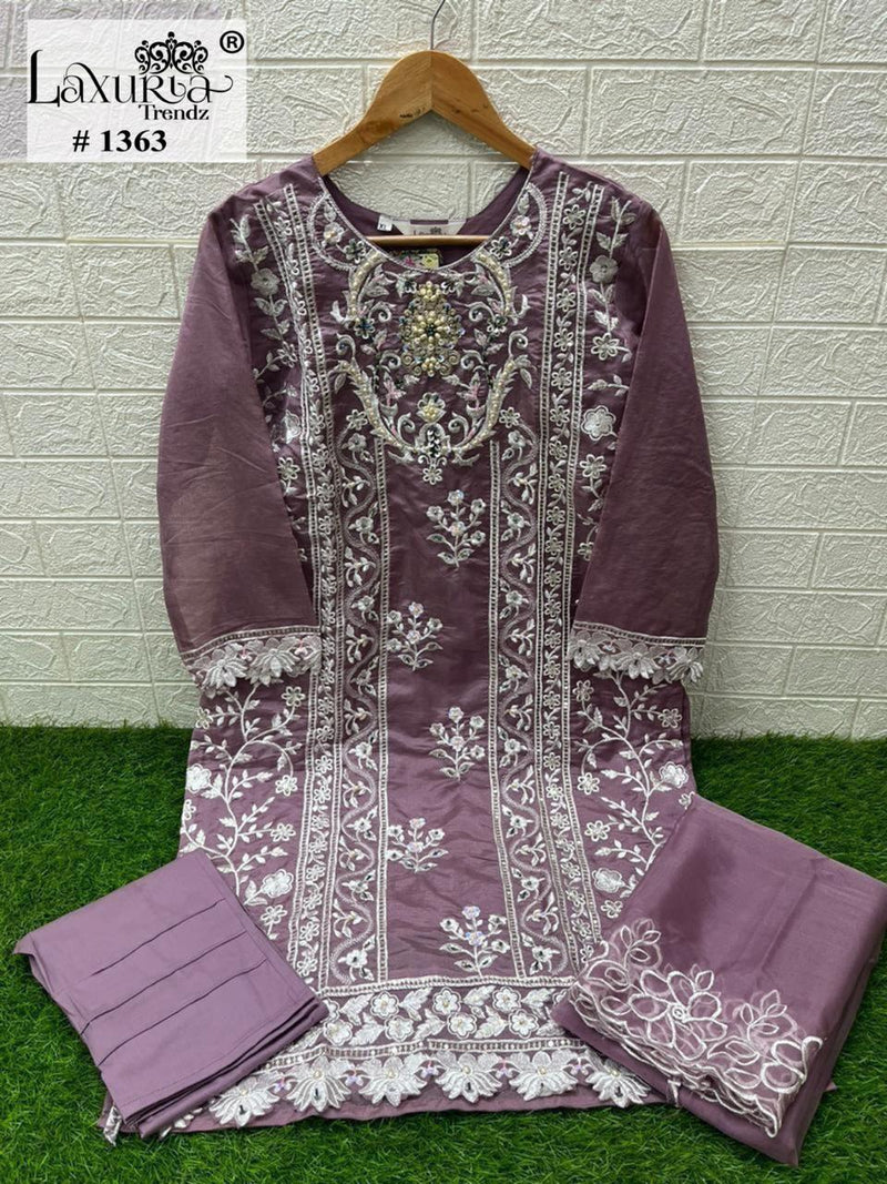 Laxuria Trendz 1363 Classic Heavy Embroidery With Heavy Handwork Stylish Pakistani Kurti