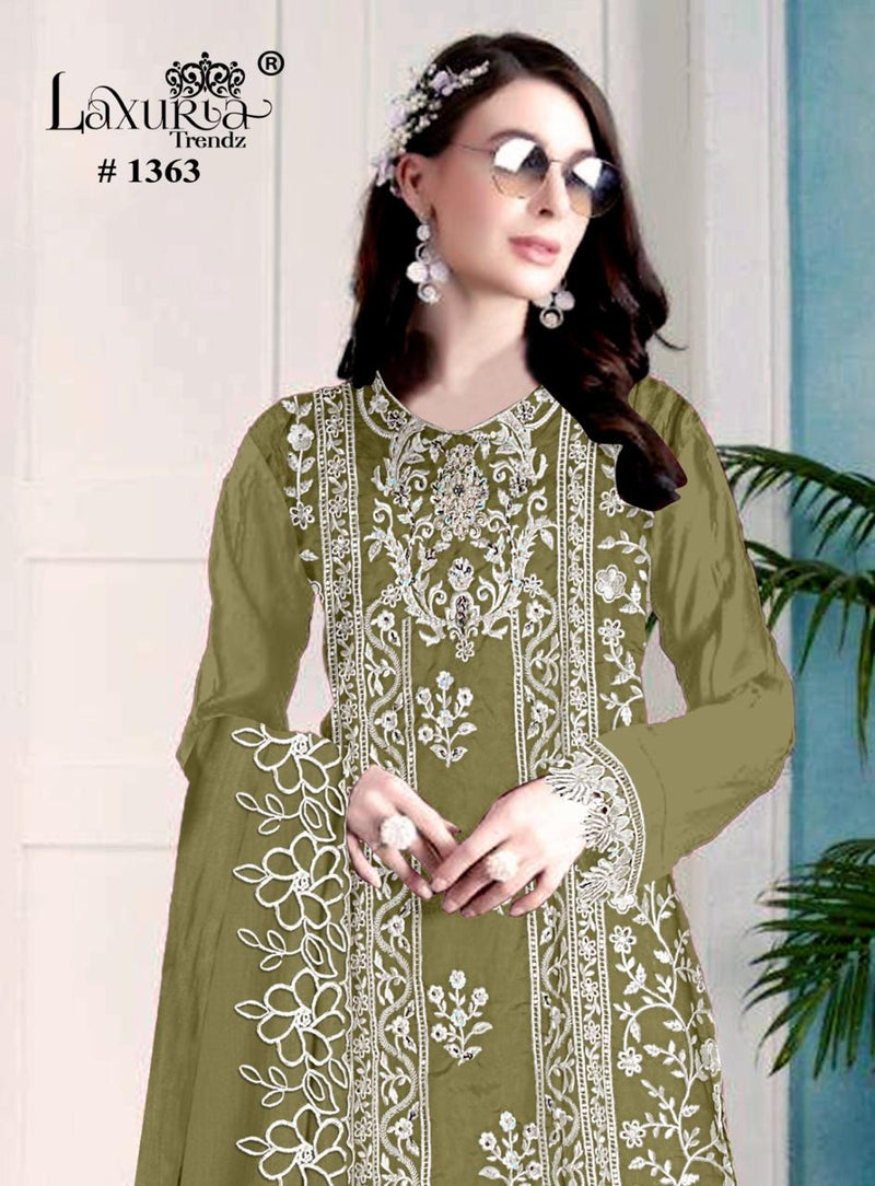 Laxuria Trendz 1363 Classic Heavy Embroidery With Heavy Handwork Stylish Pakistani Kurti