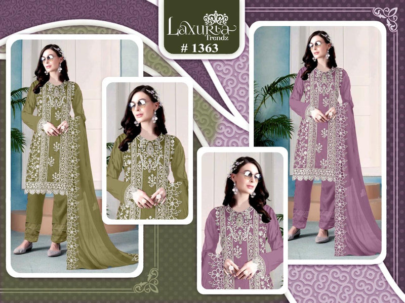 Laxuria Trendz 1363 Classic Heavy Embroidery With Heavy Handwork Stylish Pakistani Kurti