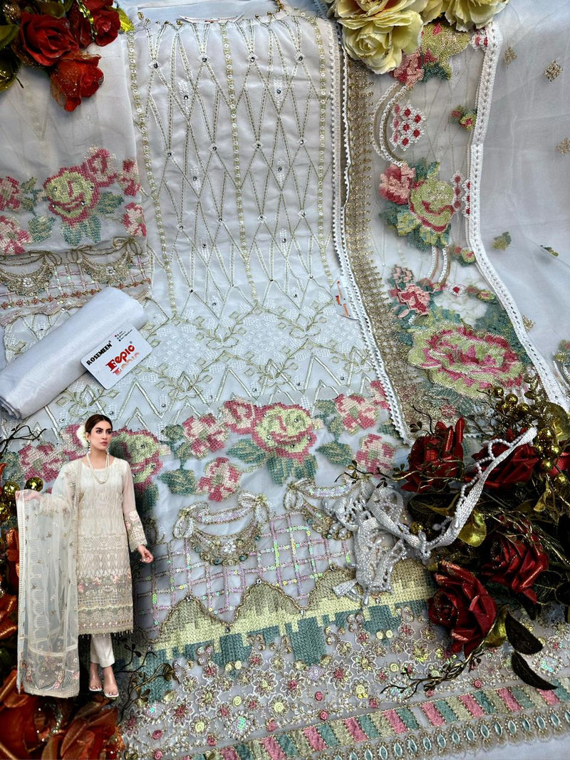 Fepic Rosemeen C 1262 Georgette Embroidered With Heavy Handworked Pakistani Suits