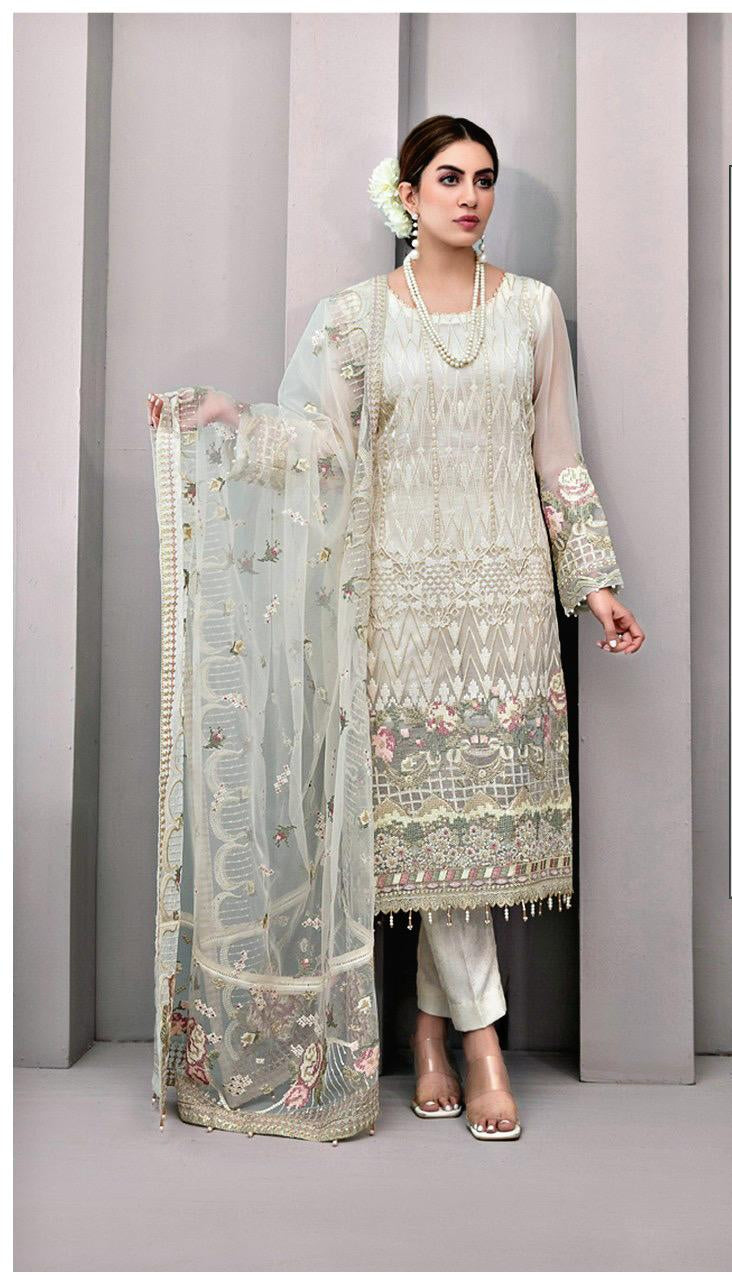 Fepic Rosemeen C 1262 Georgette Embroidered With Heavy Handworked Pakistani Suits