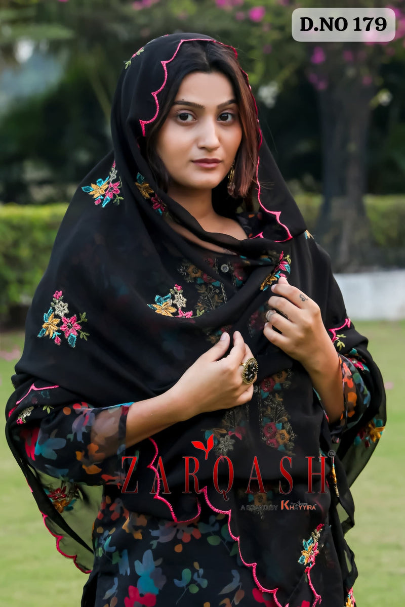 Zarqash 179 Organza Digital Print With Embroidry Worked Pakistani Suits