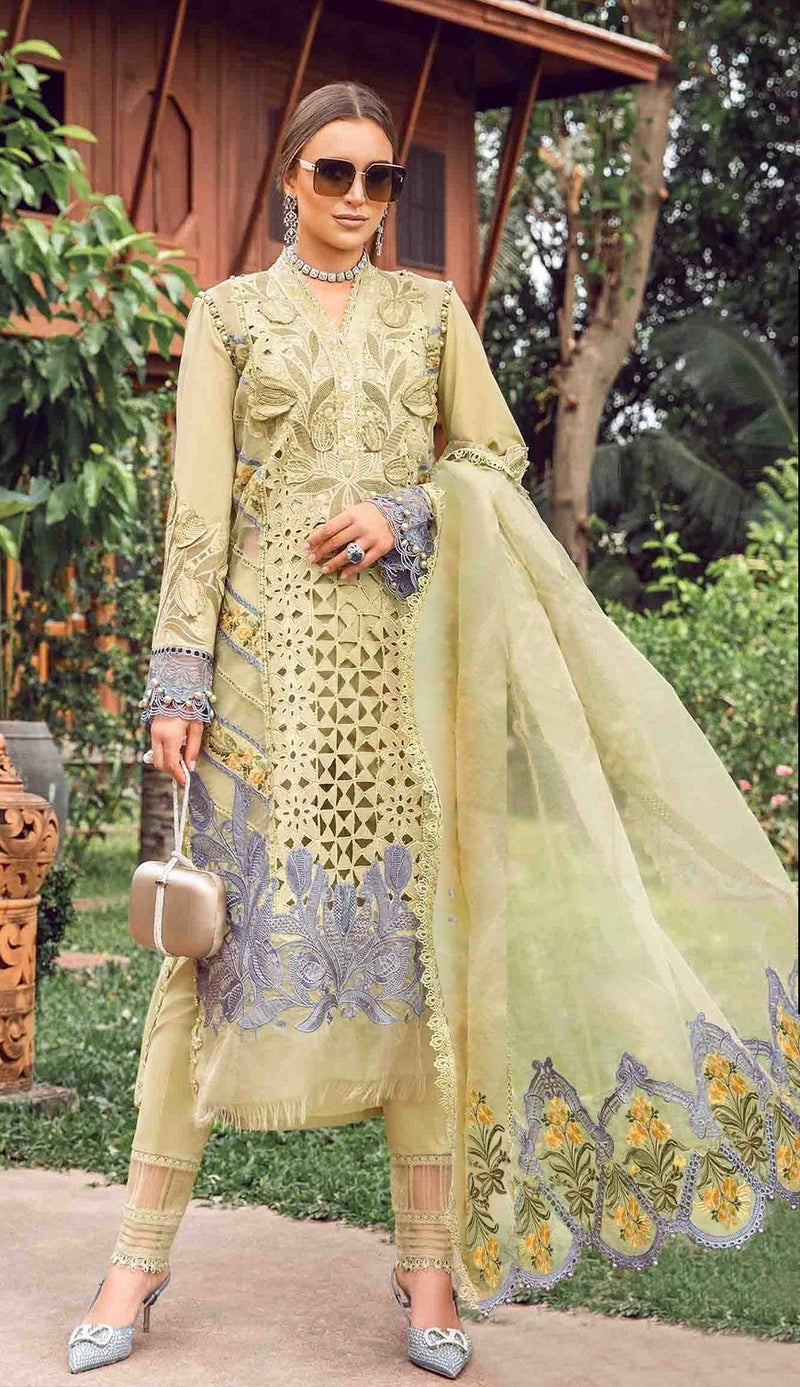 Serine S 350 A Fox Georgette Heavy Embroidered With Handwork Pakistani Suits