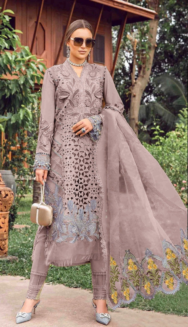 Serine S 350 B Fox Georgette Heavy Embroidered With Handwork Pakistani Suits