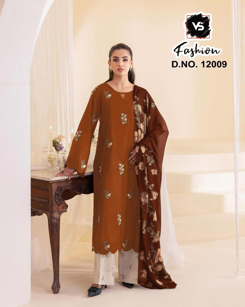 Vs 12009 B Designer Stylish Heavy Embroidered Tunic Enhance Pakistani Pret Kurti