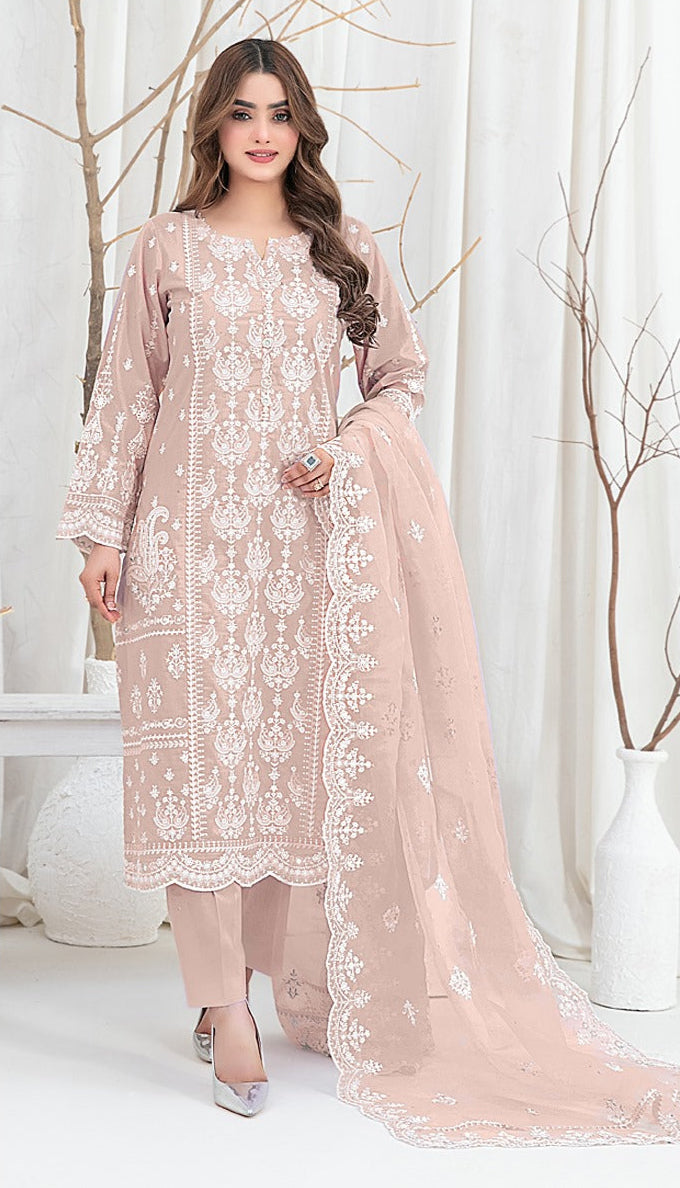 Fepic Rosemeen 1912 B Georgette Embroidered Worked Pakistani Suits