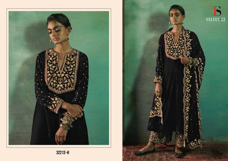 Deepsy Suits 32213 H Velvet With Heavy Embroidery Worked Pakistani Suits