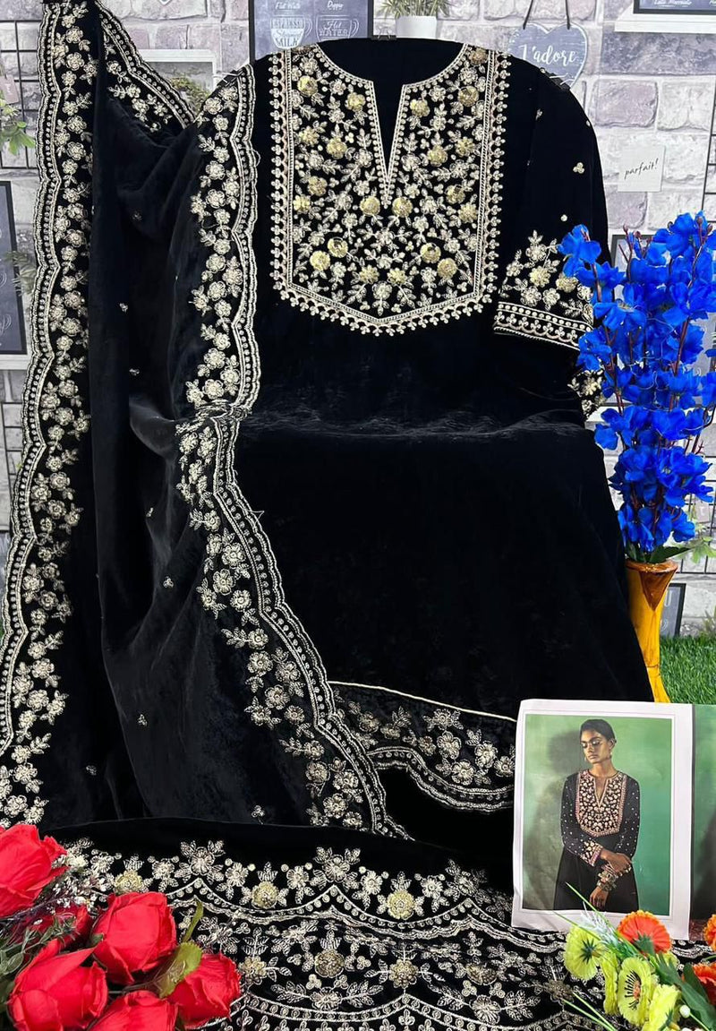 Deepsy Suits 32213 H Velvet With Heavy Embroidery Worked Pakistani Suits